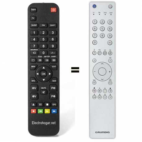 Grundig P37-2401/5TEXT Reemplazo mando a distancia sólo de TV Mandos :  : Electrónica