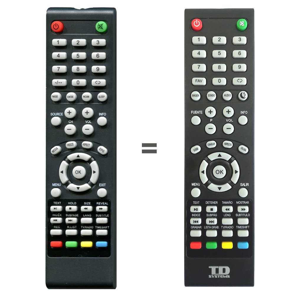 Mando a Distancia Original TV TD SYSTEMS // Modelo TV: K32DLV1H