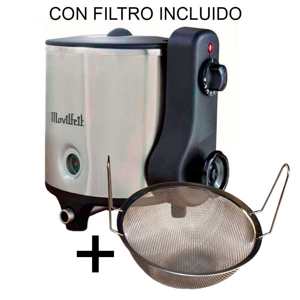MBH - Freidora doméstica con sistema de agua y aceite MOVILFRIT LUX 5  FILTRO. Aceite limpio durante más tiempo y sin olores indeseados. :  : Hogar y cocina